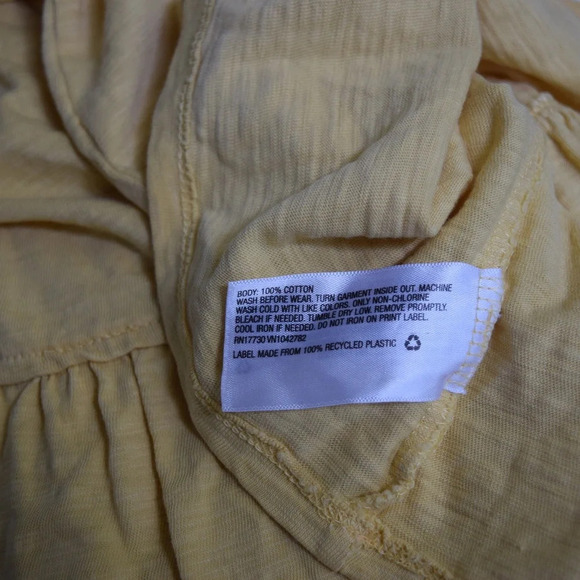 CAT & JACK Girls Short Sleeve Yellow Sun Dress Size 5T - Picture 4 of 4